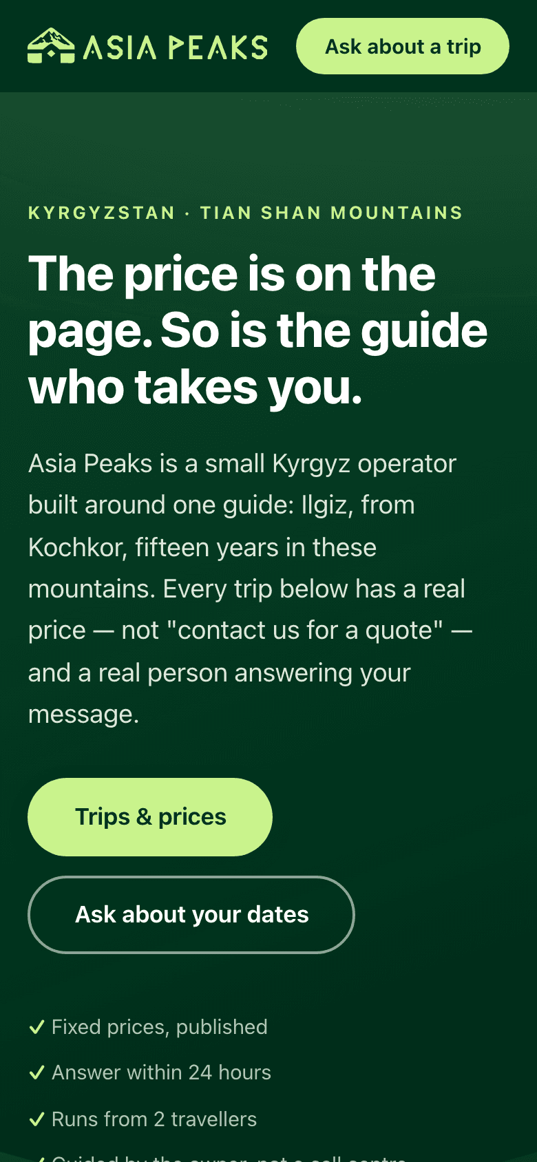 Asia Peaks — phone