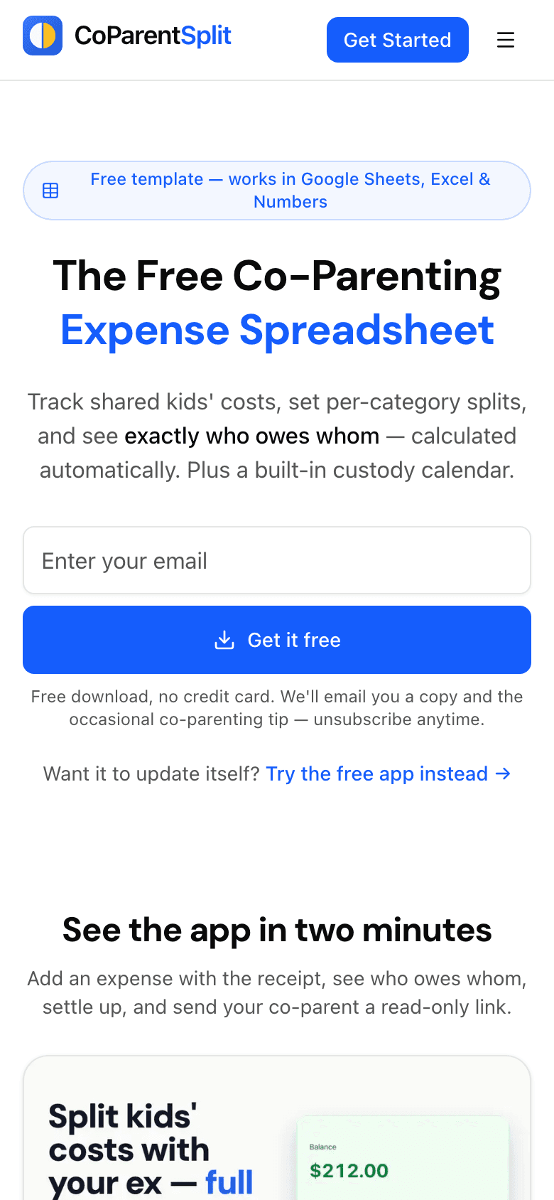 CoParentSplit — phone