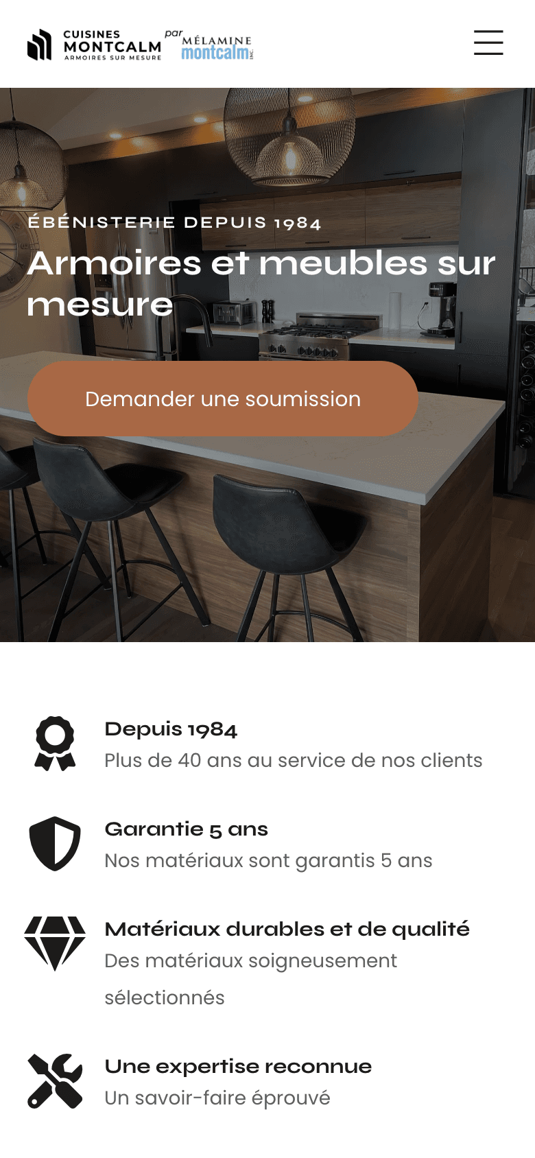 Cuisines Montcalm — phone