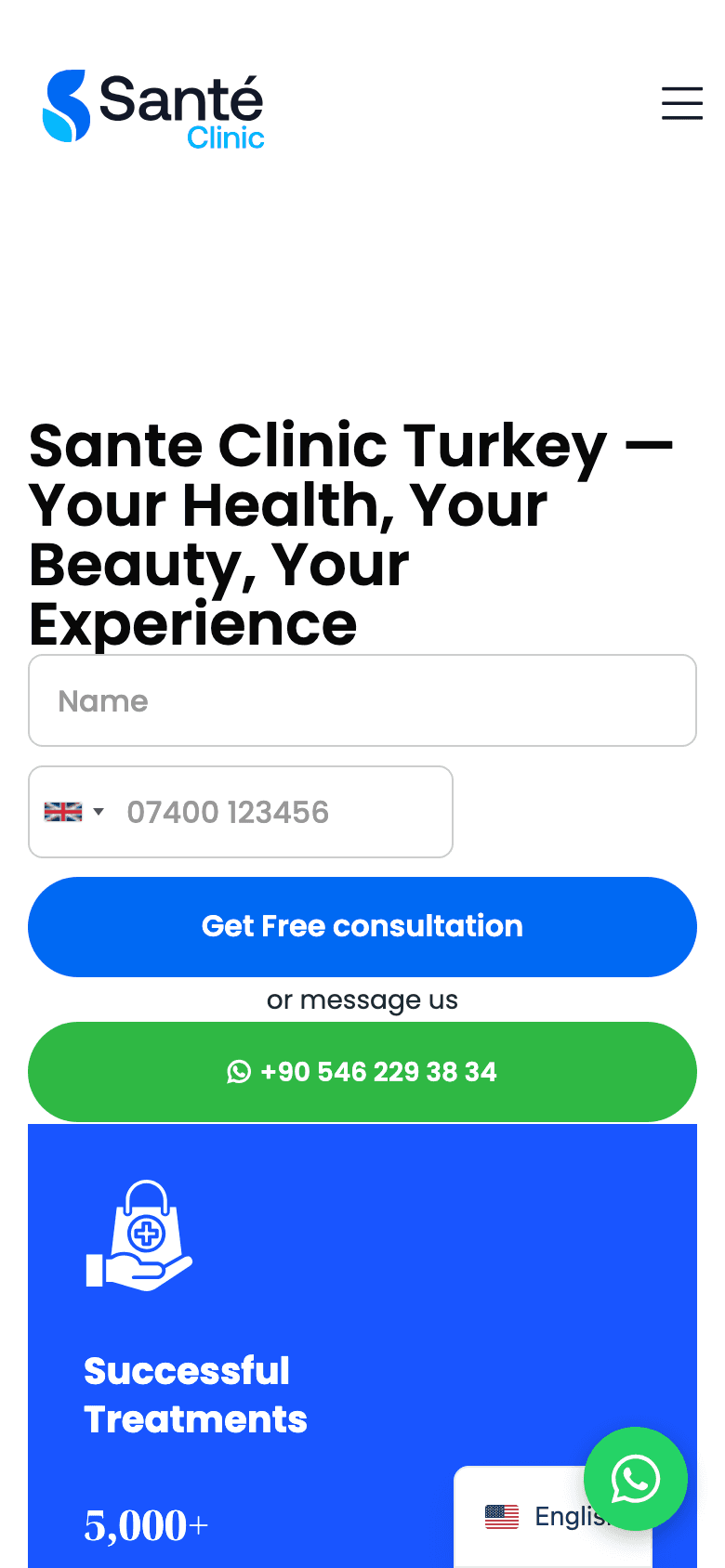 Santé Clinic — phone